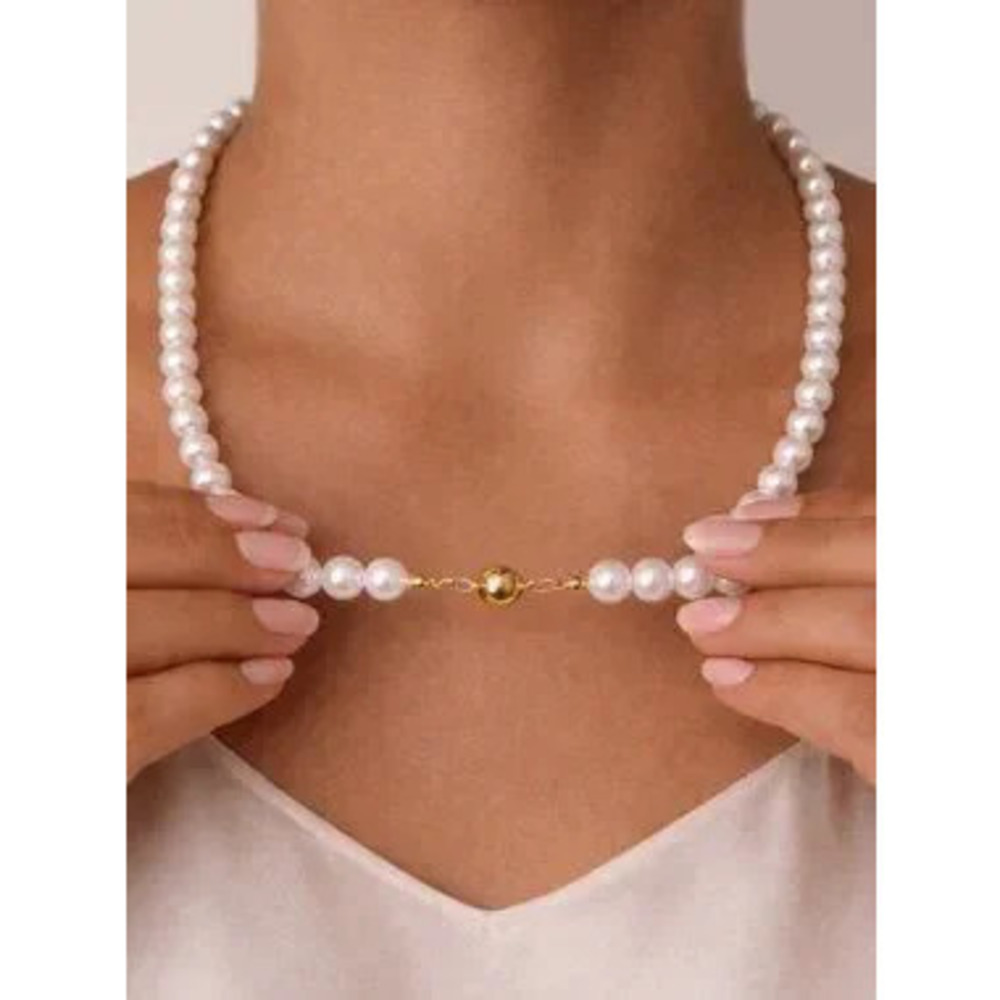 "Rogers" Magnetic 6mm Pearl Necklace